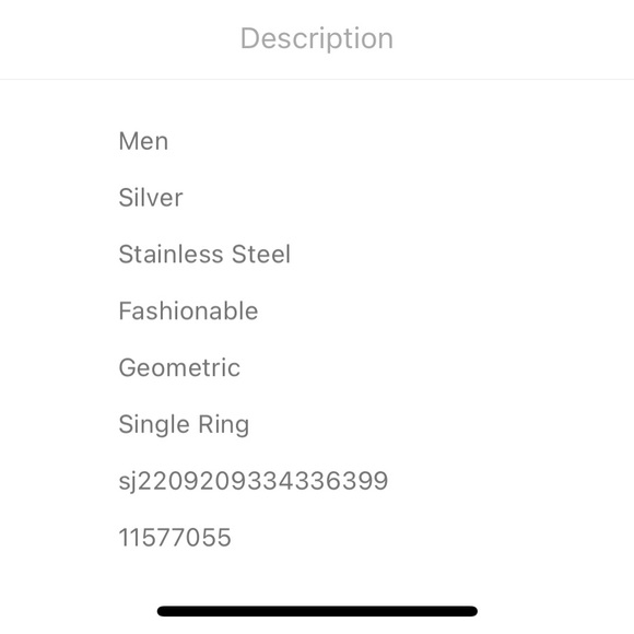 Mens stainless Cross detail Ring - Picture 5 of 8
